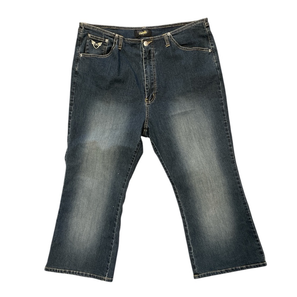 Y2K Angels Stretch Denim Capri Wide Leg Jeans Women’s 20 Retro 2000s